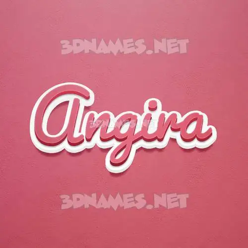 angira in Red Scribble style - 3D name wallpaper