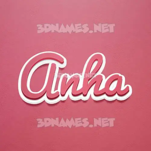 anha in Red Scribble style - 3D name wallpaper anha in Red Scribble style - 3D name wallpaper
