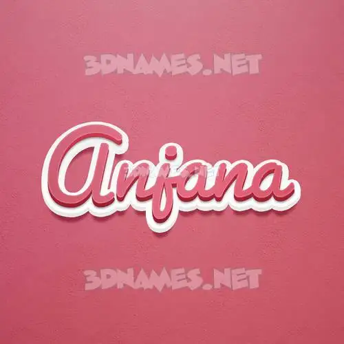 anjana in Red Scribble style - 3D name wallpaper