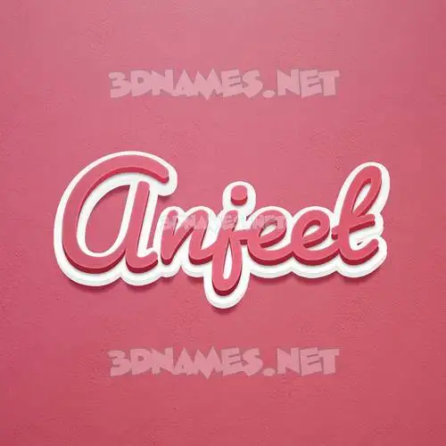 anjeet in Red Scribble style - 3D name wallpaper