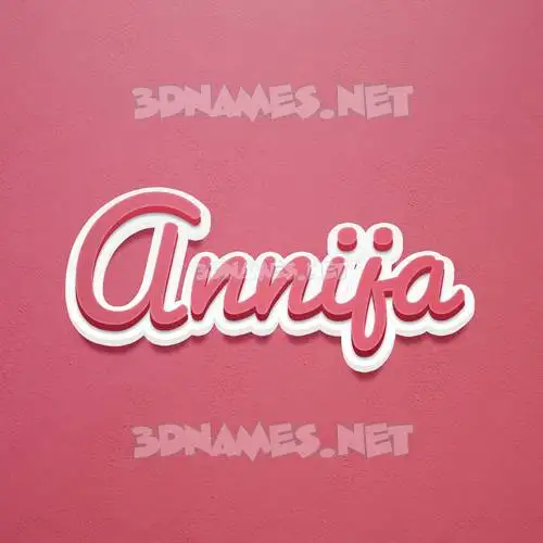 annija in Red Scribble style - 3D name wallpaper