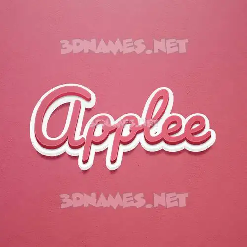 applee in Red Scribble style - 3D name wallpaper applee in Red Scribble style - 3D name wallpaper