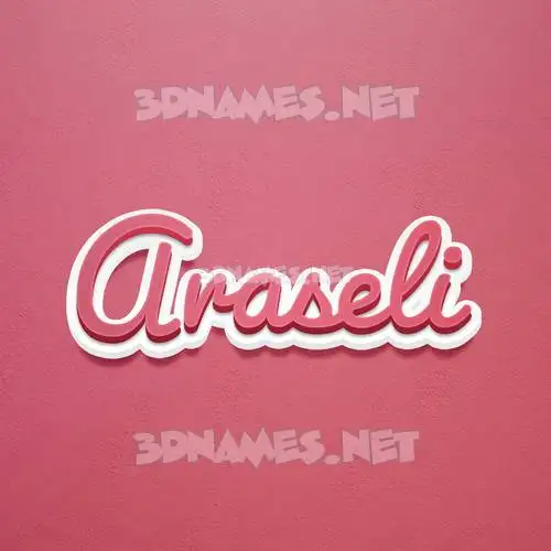 araseli in Red Scribble style - 3D name wallpaper araseli in Red Scribble style - 3D name wallpaper
