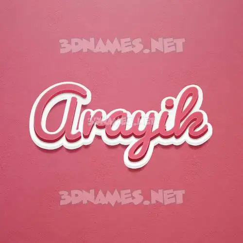 arayik in Red Scribble style - 3D name wallpaper arayik in Red Scribble style - 3D name wallpaper
