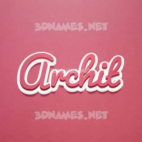 archit in Red Scribble style - 3D name wallpaper archit in Red Scribble style - 3D name wallpaper