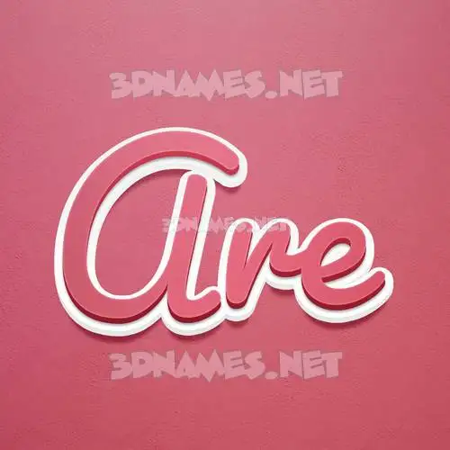 are in Red Scribble style - 3D name wallpaper