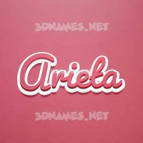 arieta in Red Scribble style - 3D name wallpaper arieta in Red Scribble style - 3D name wallpaper