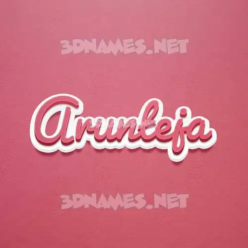 arunteja in Red Scribble style - 3D name wallpaper