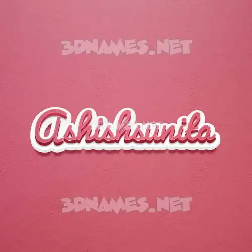 ashishsunita in Red Scribble style - 3D name wallpaper