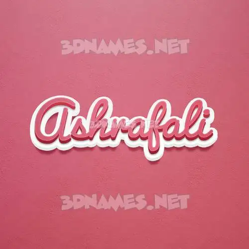 ashrafali in Red Scribble style - 3D name wallpaper ashrafali in Red Scribble style - 3D name wallpaper