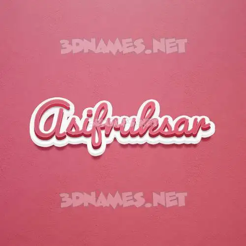 asifruksar in Red Scribble style - 3D name wallpaper asifruksar in Red Scribble style - 3D name wallpaper