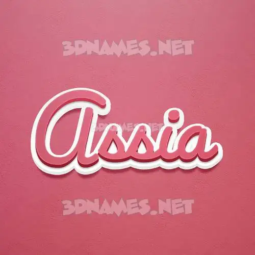 assia in Red Scribble style - 3D name wallpaper assia in Red Scribble style - 3D name wallpaper