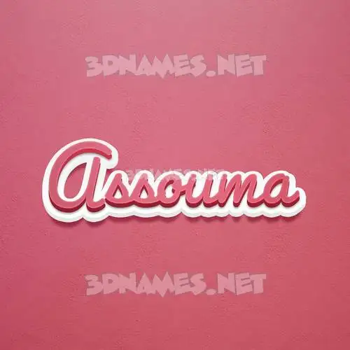 assouma in Red Scribble style - 3D name wallpaper assouma in Red Scribble style - 3D name wallpaper
