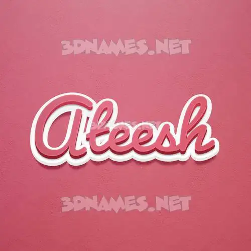 ateesh in Red Scribble style - 3D name wallpaper ateesh in Red Scribble style - 3D name wallpaper
