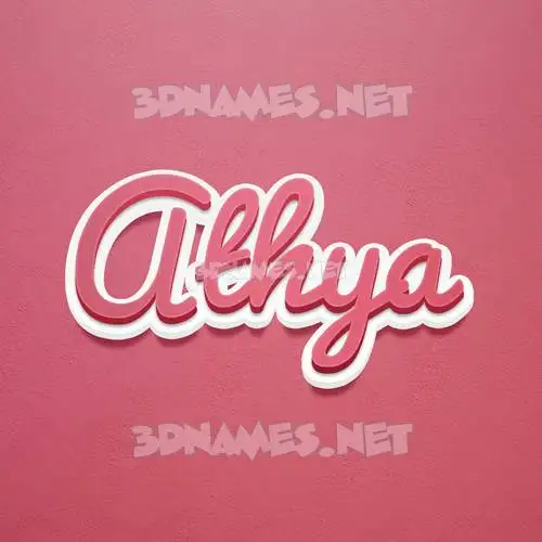 athya in Red Scribble style - 3D name wallpaper
