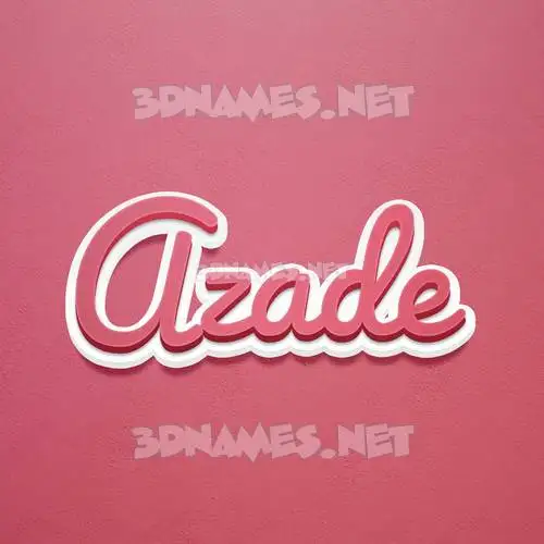 azade in Red Scribble style - 3D name wallpaper azade in Red Scribble style - 3D name wallpaper
