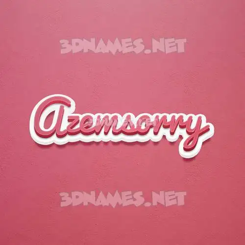 azemsorry in Red Scribble style - 3D name wallpaper azemsorry in Red Scribble style - 3D name wallpaper