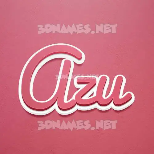 azu in Red Scribble style - 3D name wallpaper azu in Red Scribble style - 3D name wallpaper