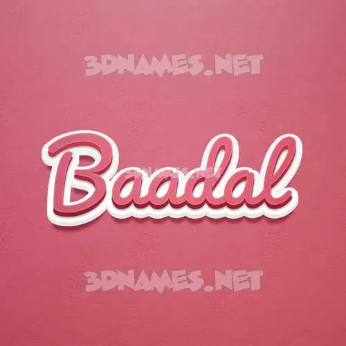 baadal in Red Scribble style - 3D name wallpaper baadal in Red Scribble style - 3D name wallpaper