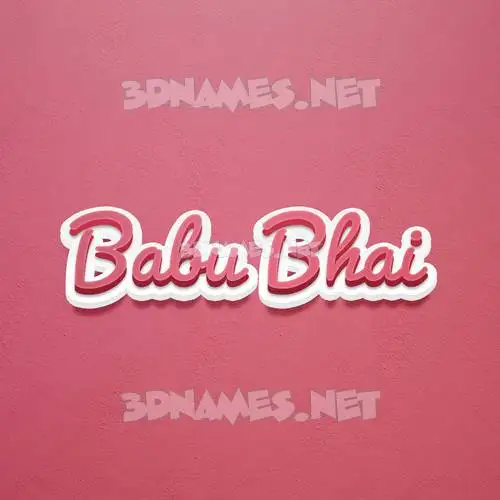 babu bhai in Red Scribble style - 3D name wallpaper babu bhai in Red Scribble style - 3D name wallpaper