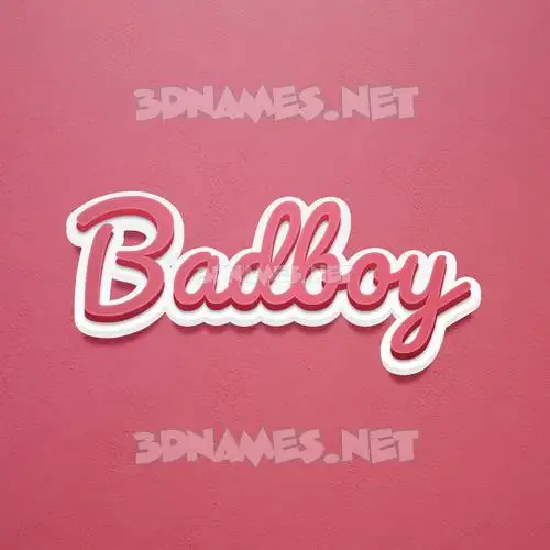 badboy in Red Scribble style - 3D name wallpaper badboy in Red Scribble style - 3D name wallpaper