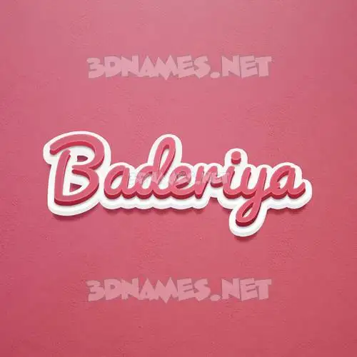 baderiya in Red Scribble style - 3D name wallpaper baderiya in Red Scribble style - 3D name wallpaper