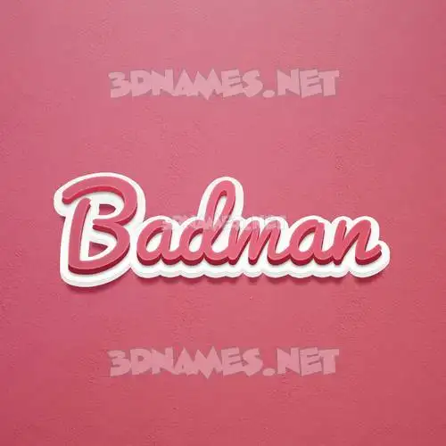 badman in Red Scribble style - 3D name wallpaper badman in Red Scribble style - 3D name wallpaper