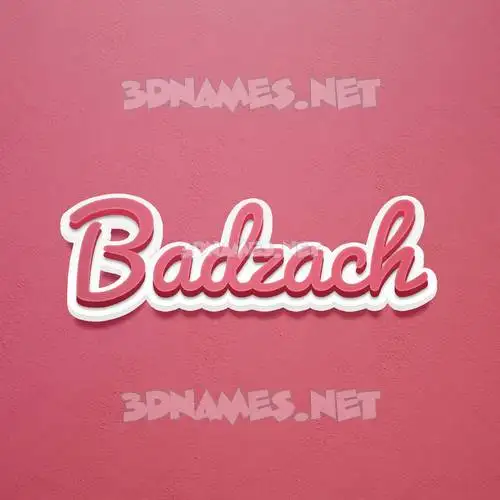 badzach in Red Scribble style - 3D name wallpaper badzach in Red Scribble style - 3D name wallpaper