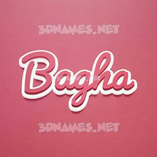 bagha in Red Scribble style - 3D name wallpaper bagha in Red Scribble style - 3D name wallpaper