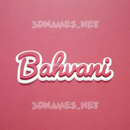 bahvani in Red Scribble style - 3D name wallpaper bahvani in Red Scribble style - 3D name wallpaper