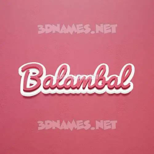balambal in Red Scribble style - 3D name wallpaper balambal in Red Scribble style - 3D name wallpaper