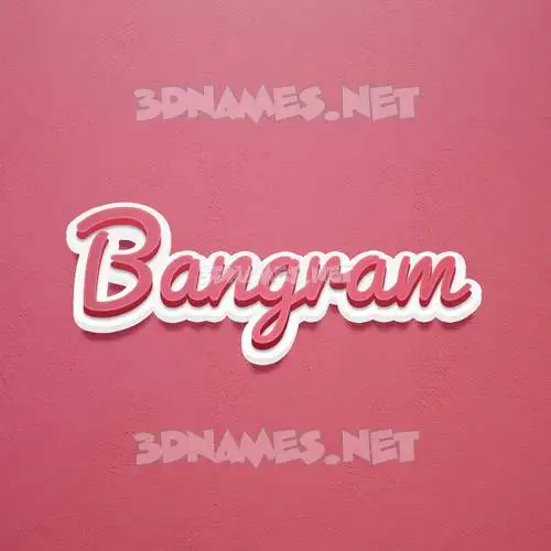 bangram in Red Scribble style - 3D name wallpaper bangram in Red Scribble style - 3D name wallpaper