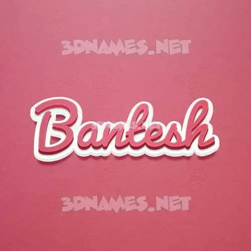bantesh in Red Scribble style - 3D name wallpaper bantesh in Red Scribble style - 3D name wallpaper