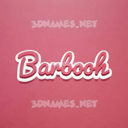 barbooh in Red Scribble style - 3D name wallpaper barbooh in Red Scribble style - 3D name wallpaper