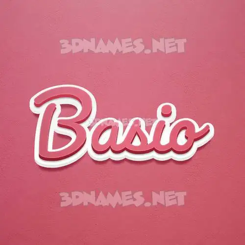 basio in Red Scribble style - 3D name wallpaper basio in Red Scribble style - 3D name wallpaper