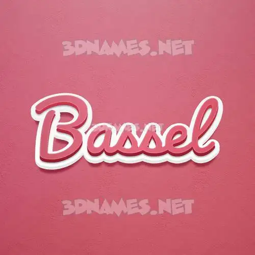 bassel in Red Scribble style - 3D name wallpaper bassel in Red Scribble style - 3D name wallpaper
