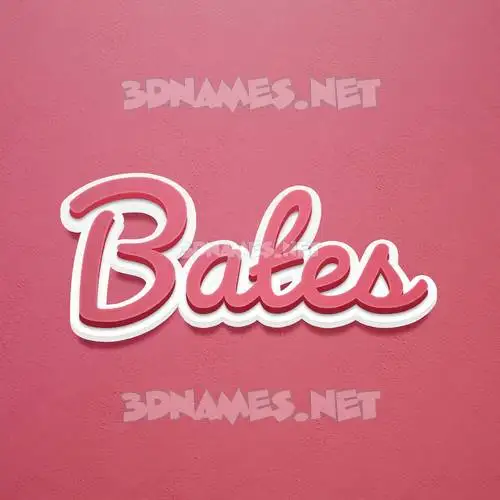 bates in Red Scribble style - 3D name wallpaper bates in Red Scribble style - 3D name wallpaper