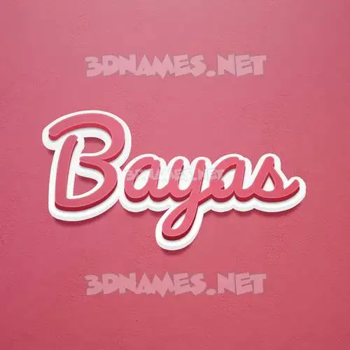 bayas in Red Scribble style - 3D name wallpaper bayas in Red Scribble style - 3D name wallpaper