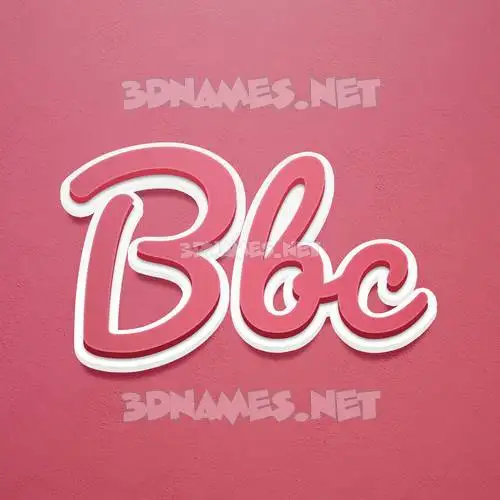 bbc in Red Scribble style - 3D name wallpaper bbc in Red Scribble style - 3D name wallpaper