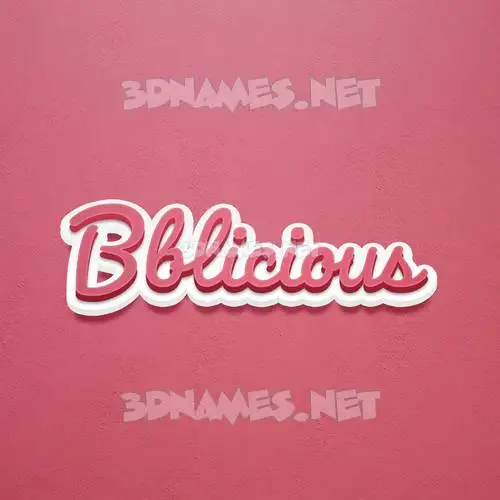 bblicious in Red Scribble style - 3D name wallpaper bblicious in Red Scribble style - 3D name wallpaper
