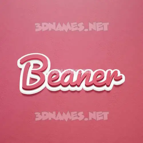 beaner in Red Scribble style - 3D name wallpaper beaner in Red Scribble style - 3D name wallpaper