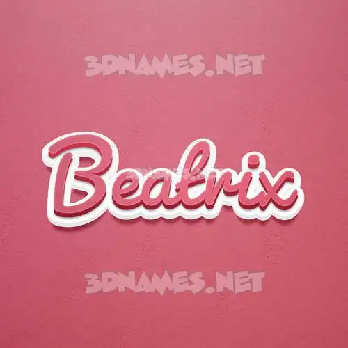 beatrix in Red Scribble style - 3D name wallpaper beatrix in Red Scribble style - 3D name wallpaper