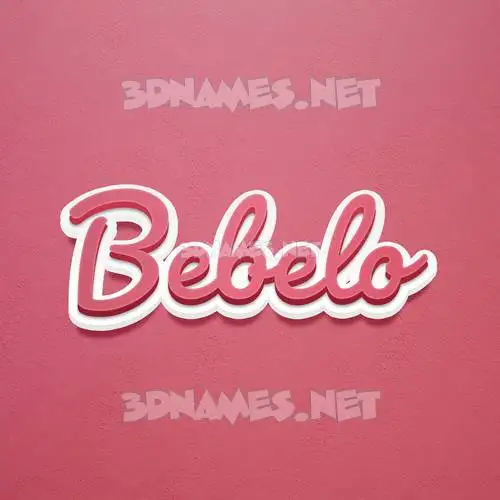 bebelo in Red Scribble style - 3D name wallpaper bebelo in Red Scribble style - 3D name wallpaper