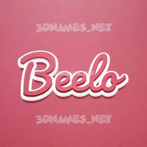 beelo in Red Scribble style - 3D name wallpaper beelo in Red Scribble style - 3D name wallpaper
