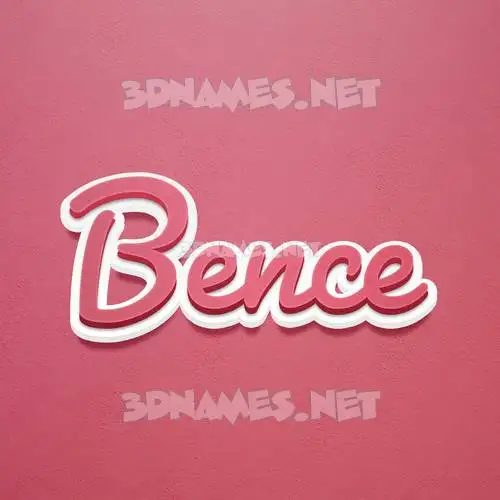 bence in Red Scribble style - 3D name wallpaper bence in Red Scribble style - 3D name wallpaper