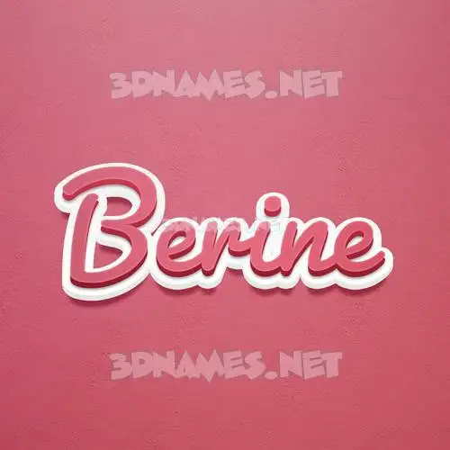 berine in Red Scribble style - 3D name wallpaper berine in Red Scribble style - 3D name wallpaper