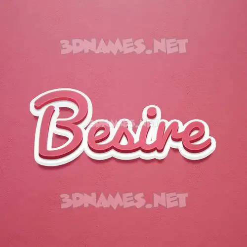 besire in Red Scribble style - 3D name wallpaper besire in Red Scribble style - 3D name wallpaper