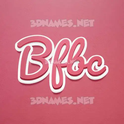 bfbc in Red Scribble style - 3D name wallpaper bfbc in Red Scribble style - 3D name wallpaper