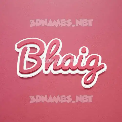 bhaig in Red Scribble style - 3D name wallpaper bhaig in Red Scribble style - 3D name wallpaper
