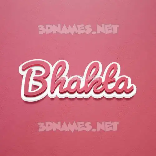 bhakta in Red Scribble style - 3D name wallpaper bhakta in Red Scribble style - 3D name wallpaper